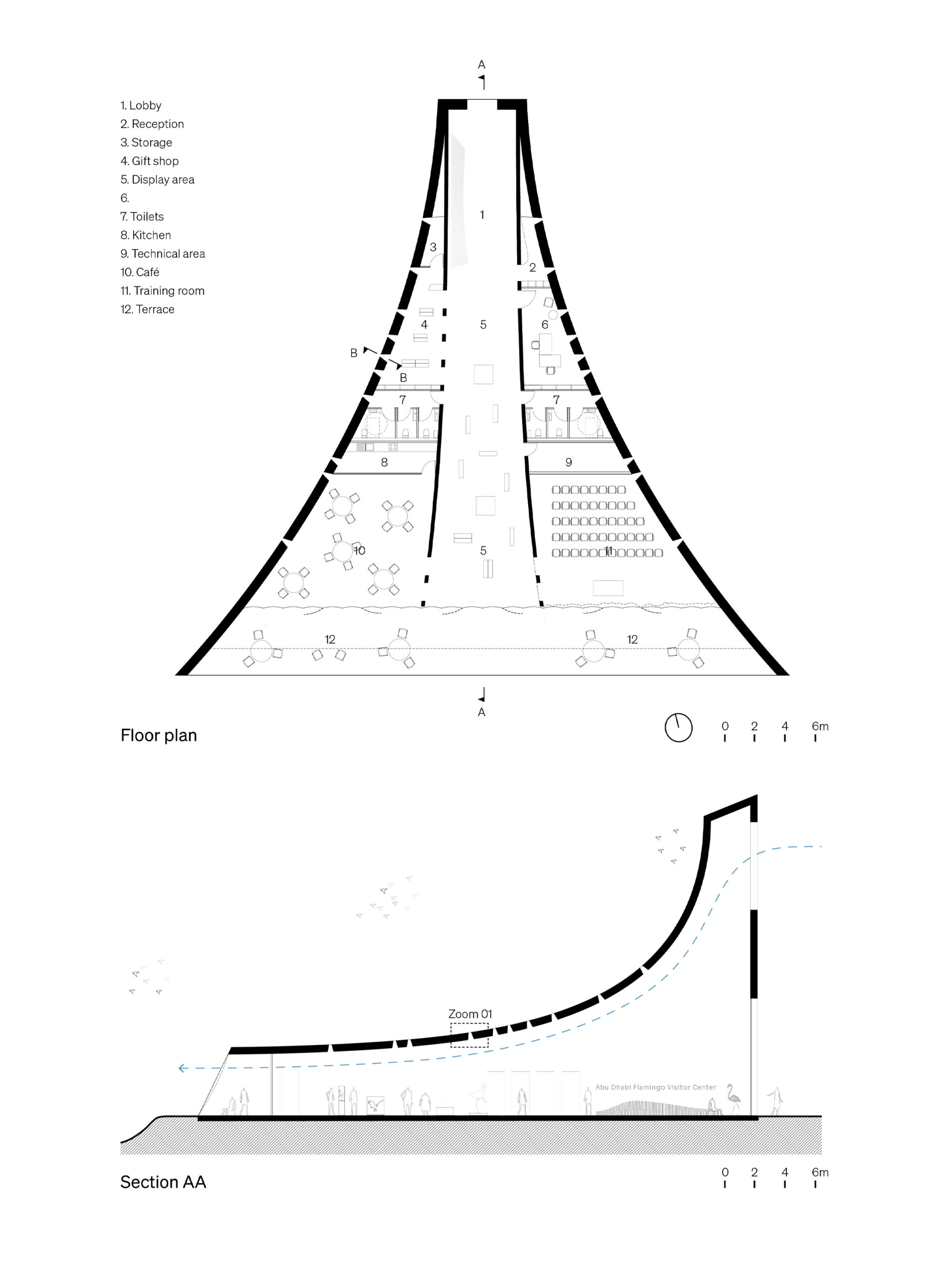 03-FLORENT-SAUVINEAU-ARCHITECTE-FLAMINGO-VISITOR-CENTER-PLAN-SECTION